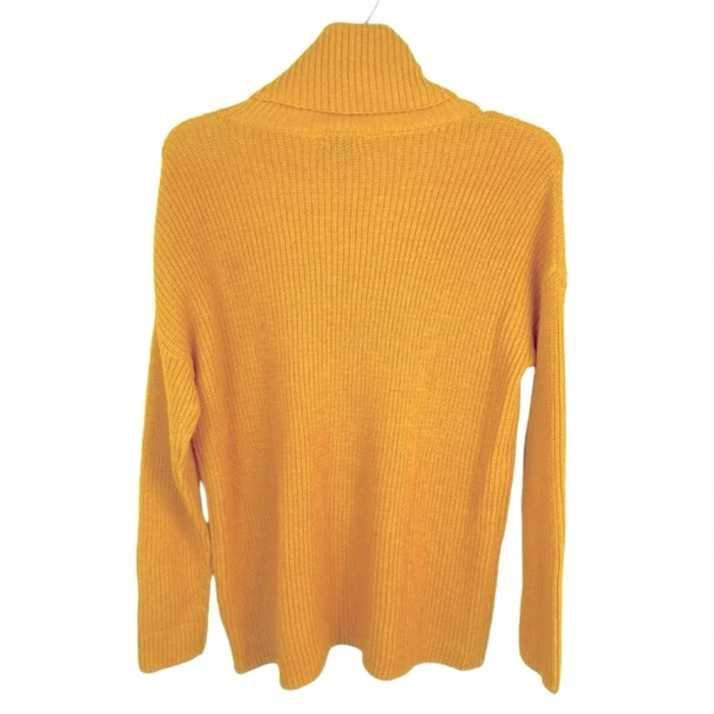 Halogen Mustard Yellow Chunky Turtleneck Sweater Women's Medium